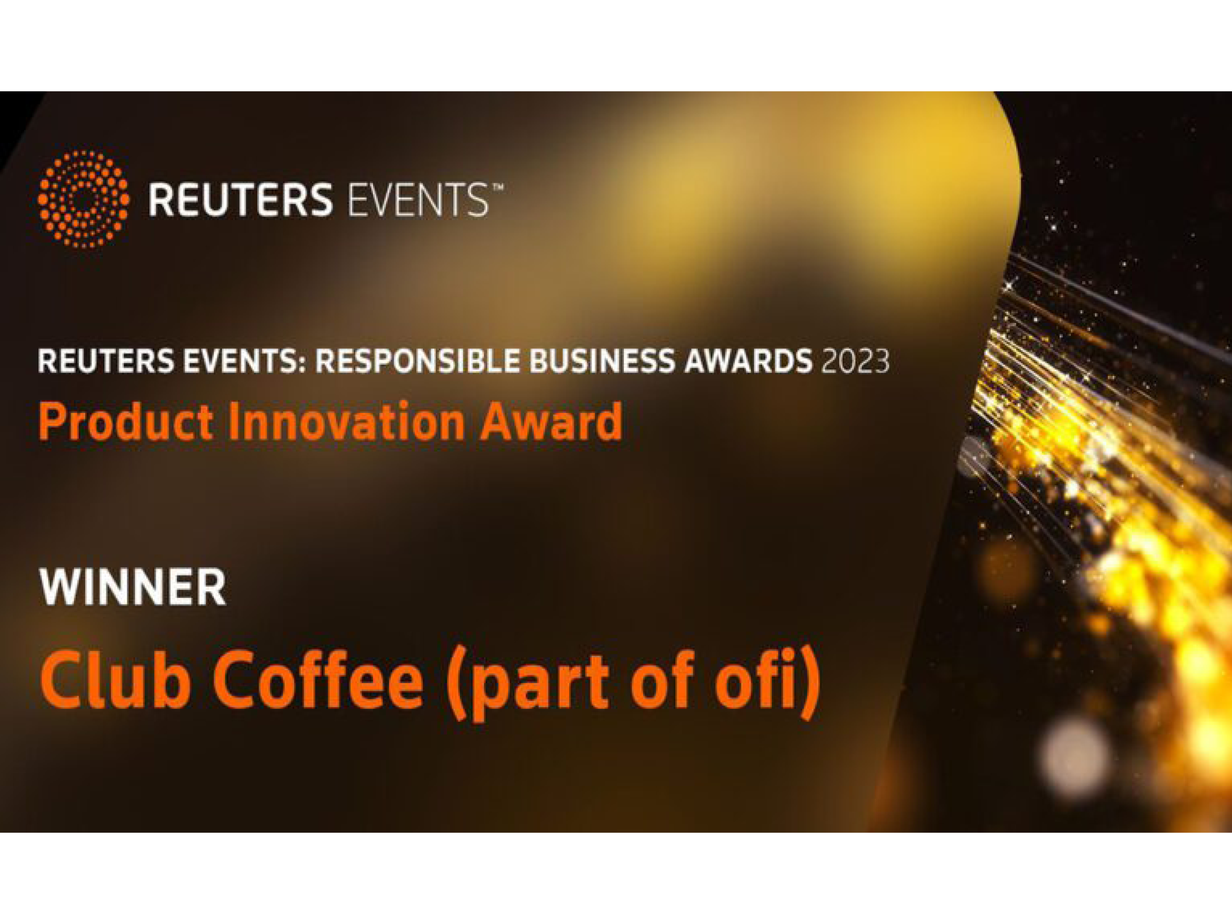 Club Coffee célèbre les Responsible Business Awards 2023 de Reuters Events avec la technologie révolutionnaire des boîtes alimentaires BoardioMC.