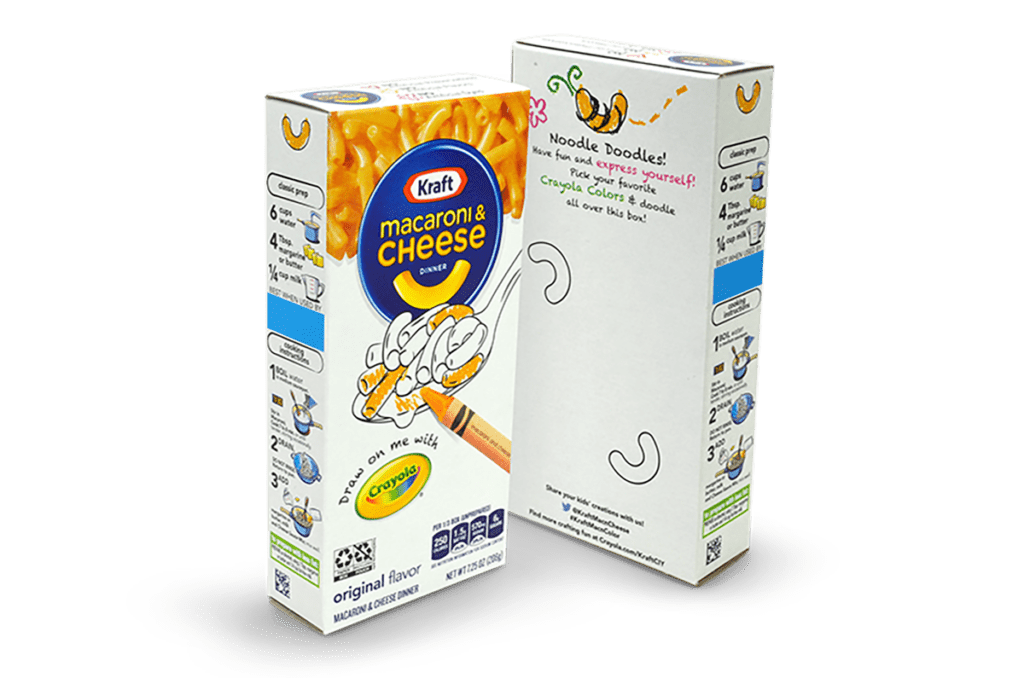 Kraft Heinz collabore avec Graphic Packaging pour créer une activité Crayola sur emballage pour les enfants