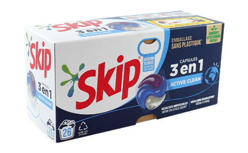 Unilever (Skip) lance une capsule de lessive de nouvelle génération conçue pour aider à décarboner les processus sous-jacents à la lessive, à économiser de l’énergie et à réduire les emballages en plastique