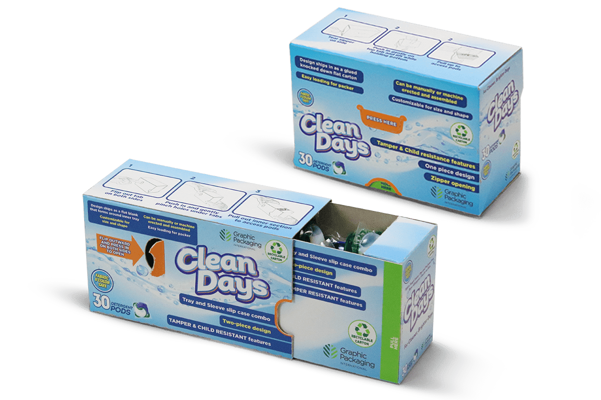 Emballage pour lessive CleanCloseᵐᶜ  